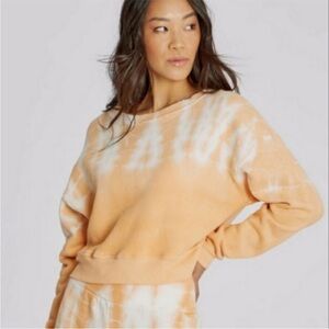 Wildfox sweatshirt tie dye orange